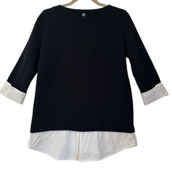 BOGNER DOUBLE LAYER KNIT TOP SIZE 6 - Picture 1 of 12